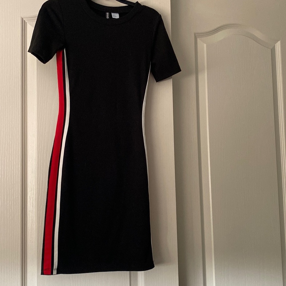 Divided Black Dress